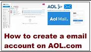 How to create a email account on AOL com