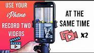 How to record two cameras on iPhone at the same time