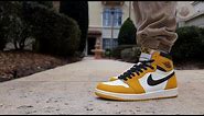 Air Jordan 1 Yellow Ochre - REVIEW + ON FOOT AND LACE SWAP