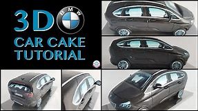 HOW TO MAKE A 3D BMW CAR CAKE | Abbyliciousz The Cake Boutique