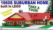 1960s LEGO Suburban Home Custom Build MOC