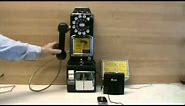 An Antique Western Electric 236G Wireless 3 Slot Payphone