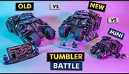 LEGO Tumbler Battle - 76023 (old) vs 76240 (new) & 76239 (minifig scale)