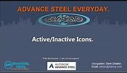ADVANCE STEEL: Active Inactive Icon.