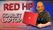 HP Scarlet Red Laptop - Gift for Kids