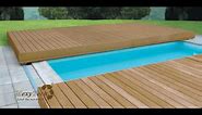 Swimming pool wpc deck cover
