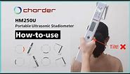 How to use | Charder HM250 Portable Ultrasonic Height Stadiometer