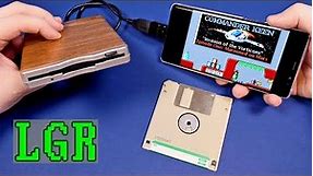 Using a Floppy Disk Drive on a Smartphone