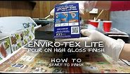 How to Use Enviro-Tex Lite : Pour On High Gloss Finish