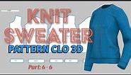 Part 6: Free Fabric Knit Textures/How to Make Woman's Knit Sweater CLO 3D