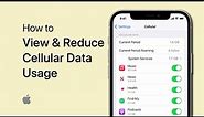 How To View & Reduce Cellular Data Usage on iPhone