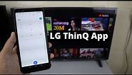 How to Connect LG TV with Phone Remote | LG ThinQ App