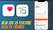 iOS 15 Health Trends Explained (NEW APPLE HEALTH APP FEATURE!)