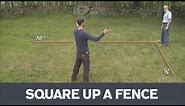 How To Measure a Square Fence Corner