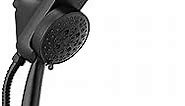 Delta Faucet HydroRain H2Okinetic Dual Shower Head with Handheld 5-Spray, Hose, Detachable Shower Head, 2.5 GPM Flow Rate, Matte Black 58680-BL25