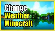 How to Change the Weather in Minecraft PS4, Xbox, PC (Clear, Rain, Thunderstorm)