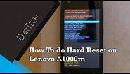 How to do hard reset Lenovo Vibe A1000m | DarTech