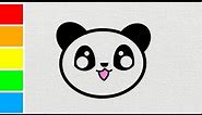 How to draw a Panda Emoji