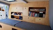 Beautiful micro campervan conversion: how to fit it all in a tiny van like a Kangoo Maxi