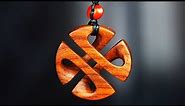 How to Carve a Maori Wooden Pendant/Woodcarving/Woodworking art—3