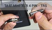 How to Mini XLR 4 Pin Male to TRS 3.5mm Audio Jack TA4F Shure | Tutorial | DidikTV