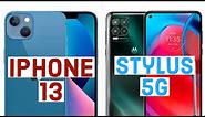iPhone 13 vs Motorola Moto G Stylus 5G (spec comparison & review )