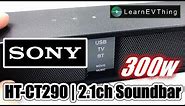 Unboxing Sony HT-CT290 Ultra slim 300W SoundBar with Bluetooth - Testing sound