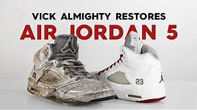 Vick Almighty Restores COOKED Air Jordan 5 With Reshoevn8r