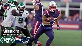 New York Jets vs. New England Patriots | 2022 Week 11 Game Highlights