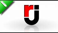 R J Logo Design in Coreldraw | Professional Logo Design in Coreldraw