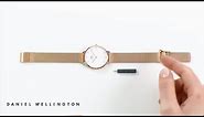 How to adjust your Petite Melrose watch strap - Daniel Wellington