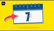 2D Motion Graphics Calendar Animation in After Effects Tutorials