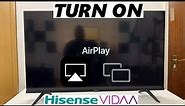 Hisense VIDAA Smart TV: How To Turn ON Airplay | Turn ON Screen Mirroring