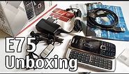 Nokia E75 Black Unboxing 4K with all original accessories Eseries RM-412 review