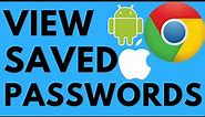 How to View Saved Passwords in Chrome App - iOS & Android