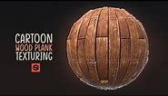 Stylised WOOD PLANK texture in SUBSTANCE DESIGNER