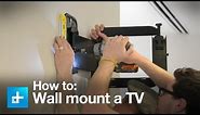 How to wall mount a TV with the Sanus full motion VMF322-B1