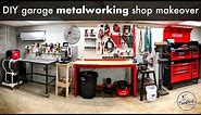 DIY Garage Metalworking Shop Makeover and Organization // Shop Project