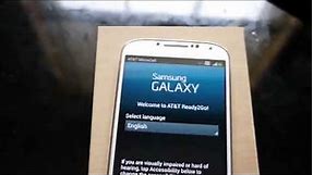 AT&T Samsung Galaxy S4 Unboxing