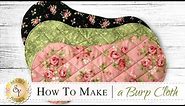 How to Make a Flannel Burp Cloth | a Shabby Fabrics Sewing Tutorial