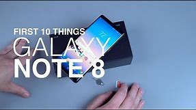 Galaxy Note 8: First 10 Things to Do!