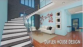 30*50 feet , 1500 sqft, modern 5 bedroom duplex house plan as 3d home design