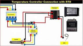 Temperature Controller Connection with RTD । Temperature Controller Install Diagram ।