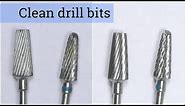 How to clean clogged NAIL DRILL BITS - simple trick
