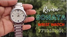 SONATA Wrist Watch 77106SM01 Review | Sonata Analog Watch For Men