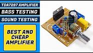 How to Make Audio amplifier at Home Using TDA7297 | TDA7297 Audio amplifier Sound test, Bass test