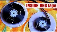 INSIDE VHS TAPE. How to put the cassette back together?