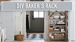 Antique Inspired DIY Baker's Rack Building Plans