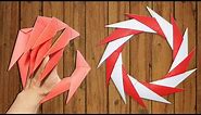 Origami Easy - How to make Dragon Claws & Paper Ninja Star shuriken 14 points - tutorial