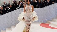 Kim Kardashian's extravagant Met Gala gown was made up of more than 66,000 pearls.